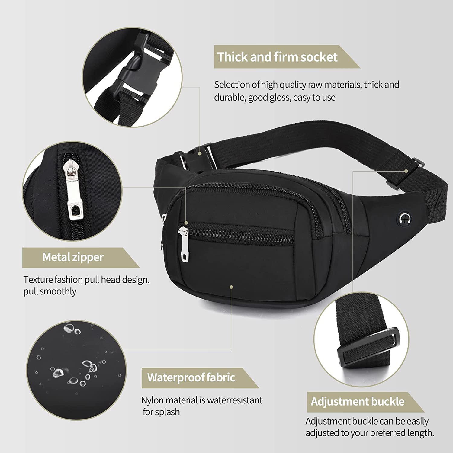 Money Belt and Fanny Pack For traveler ,Men ,Women – DAITET