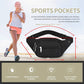 DAITET Crossbody Fanny Pack for Men&Women,Large Waist Bag & Hip Bum Bag with Adjustable Strap for Outdoors Workout Traveling Casual Running Hiking Cycling(Black)